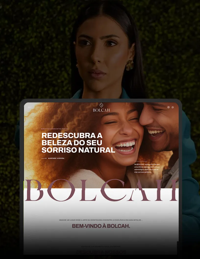 Case Bolcah — projeto Website da Wolf Studio
